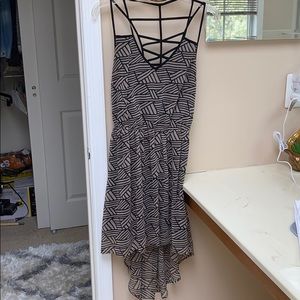 Black and beige dress